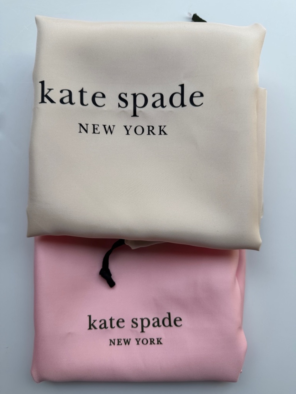 kate spade Pink and Cream Logo Drawstring Dust Bags Set - Picture 8 of 11